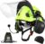 GREEN DEVIL Forestry Chainsaw Safety Helmet with Bluetooth Ear Muffs Arborist Helmet Hard Hat with Built-in Visor Face Shield 5 in 1 System Logging Garden Work Hardhats for Men Women