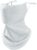 Sun Protective Face Cover UV Protection Face Scarf Women Men Neck Gaiter Cover with Ear Loops Sunscreen Windproof (Dark White)