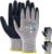 KAYGO Work Gloves for Women, Eco Friendly Safety Work Gloves with Breathable Rubber Coated, KGE19L,3 Pairs