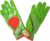 Digz Signature High Performance Women’s Gardening Gloves with Touchscreen Capable Fingertips, Green Leaves Pattern, Small