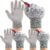 Dowellife 3 Pairs Working Gloves – Cut Resistant, Comfortable Gardening & Durable Mechanics Gloves (Large, Grey)