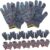 POPETPOP Heavy Duty Garden Working Gloves Non Slip Nylon for Outdoor Activities Random Color Comfortable Durable