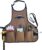 zojo Waterproof Garden Tool Apron with Tool Pockets fit for Gardening Workers mechanics, machinists, artists, chefs, tattoo, barbers, bartenders, gardener and more (Coffee)
